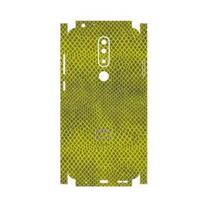 MAHOOT Yellow Snake Skin-FullSkin Cover Sticker for Nokia 5.1 Plus