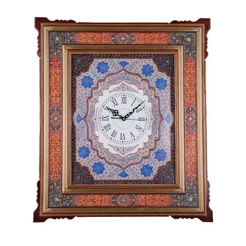 ساعت خاتم کاری کروبی طرح تذهیب مدل 40x50