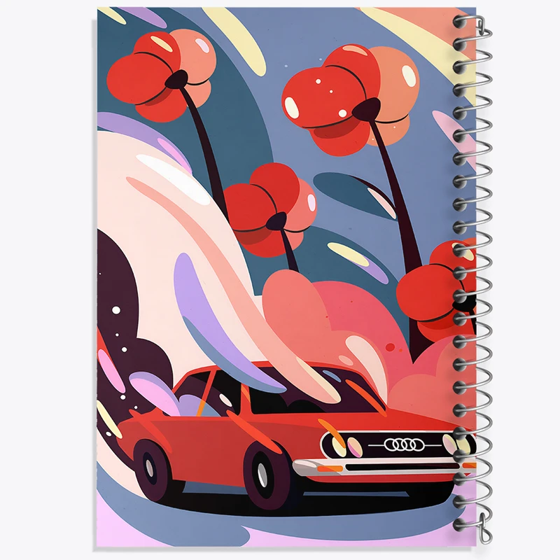 دفتر شطرنجی 50 برگ خندالو طرح ماشین اسپرت کد N4805