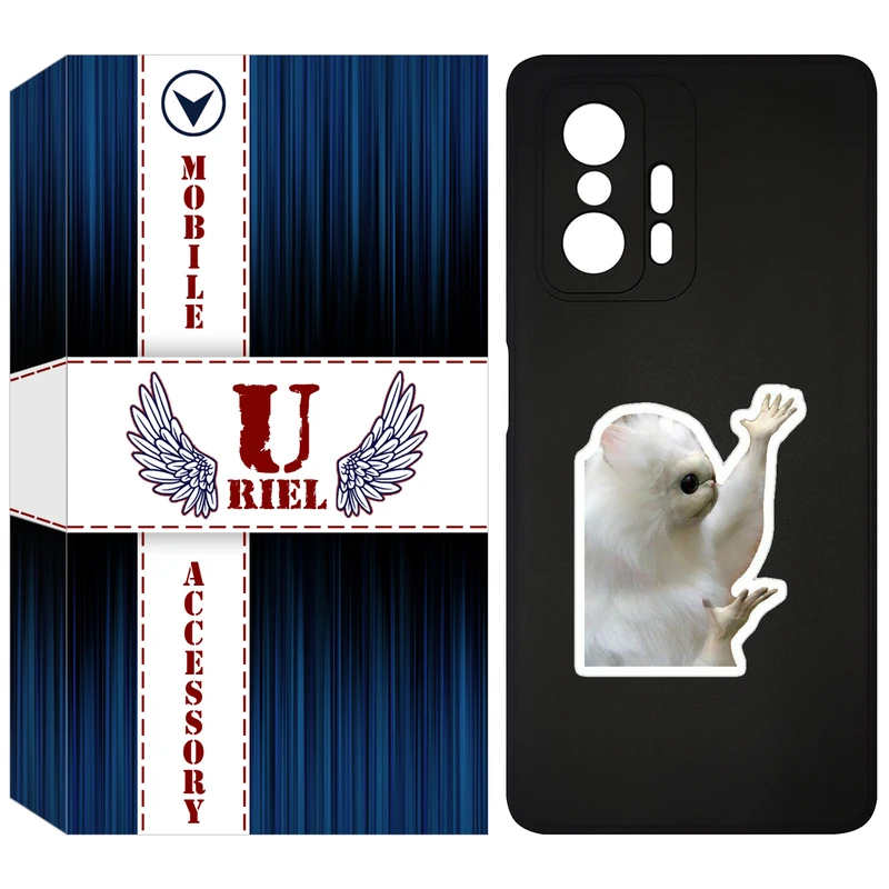 کاور یوریل مدل KSH کد 89 طرح میمون سفید مناسب برای گوشی موبایل شیائومی 11T / 11T Pro