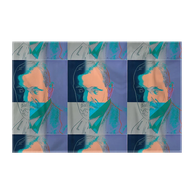 کاغذ کادو ترمه طراحان ایده مدل زیگمویند فروید از وارهول کد art0876 سایز 57x37 سانتی متر