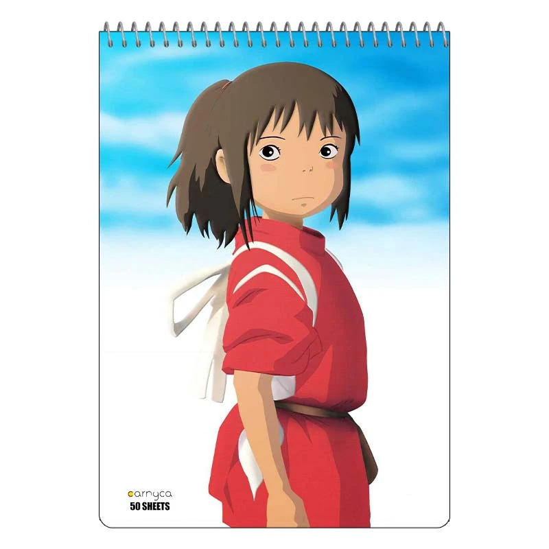 دفتر نقاشی 50 برگ سیمی کارنیکا طرح شهر ارواح Spirited Away کد 21712