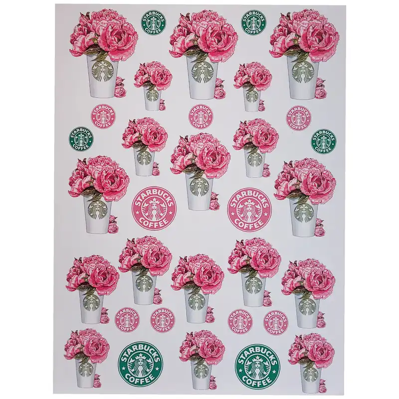 برچسب ترنسفر مدل گلدان فلزی رز