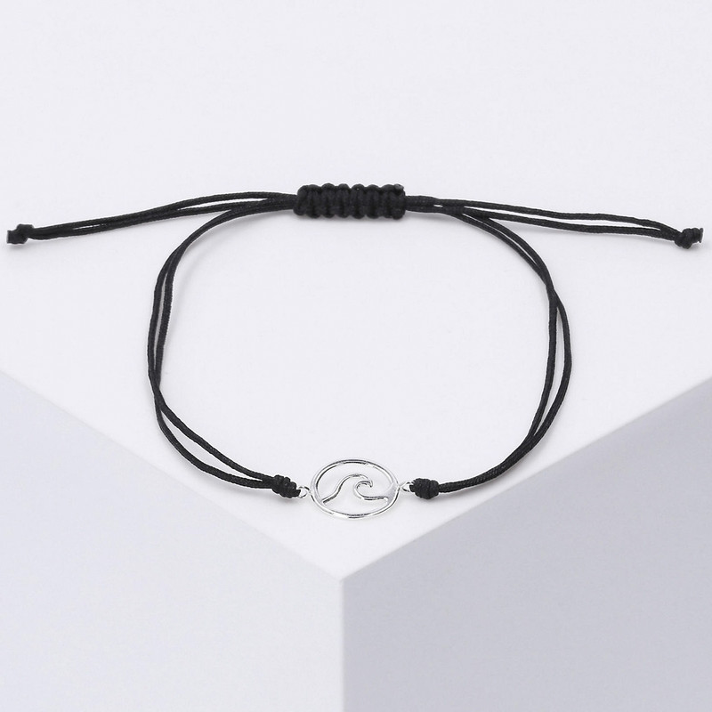 پابند نقره زنانه مدل Ocean waves