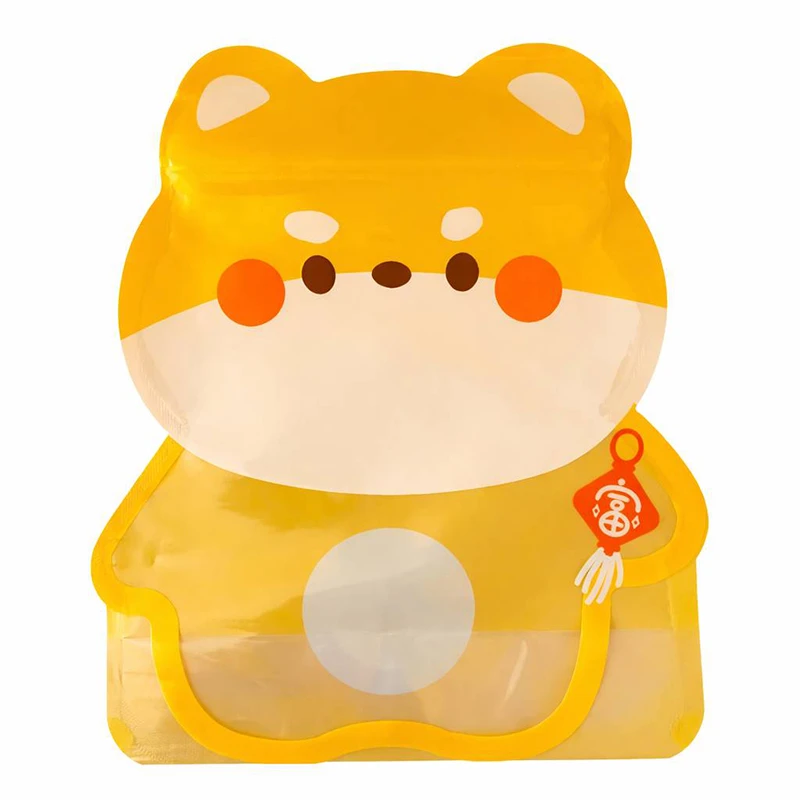 کیسه زیپ دار مدل پلاستیکی فانتزی طرح روباه شیطون مجموعه 5 عددی