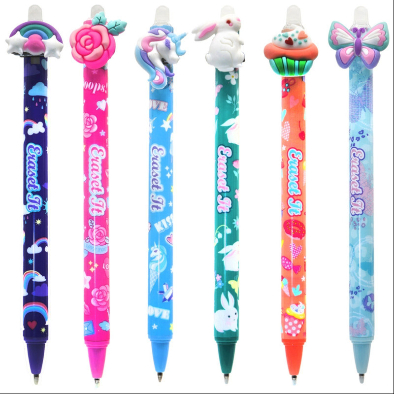 خودکار مدل پاک کن دار فانتزی کلیکی طرح Love بسته 6 عددی