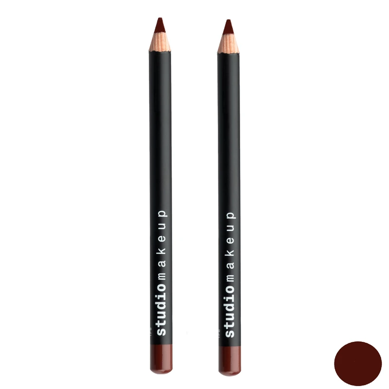 مداد لب استودیو میکاپ مدل SLL شماره 04 مجموعه 2 عددی