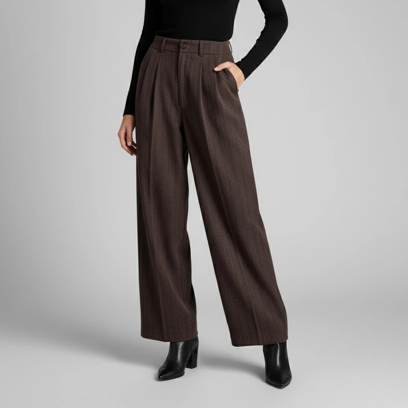 شلوار پیلی‌دار زنانه دیجی استایل اسنشیال مدل 23478-1