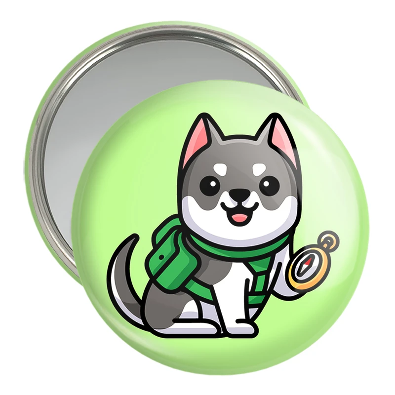 آینه جیبی خندالو مدل حیوانات بامزه سگ کد 28382