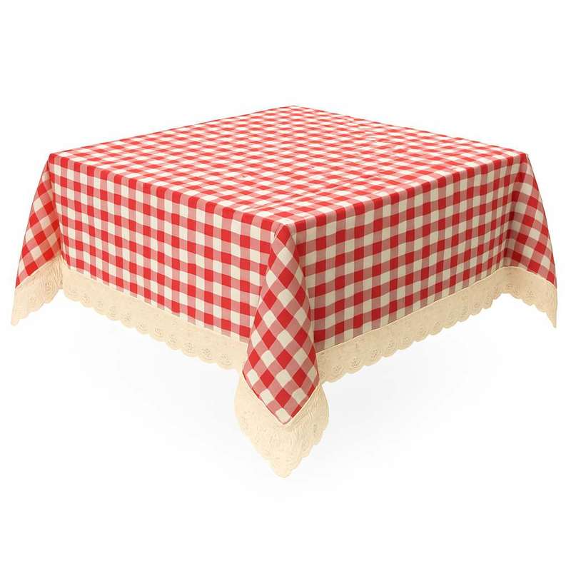 رومیزی مدل چهارخونه 55 سایز 120x150 سانتی‌متر