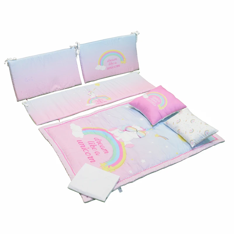 سرویس خواب 7 تکه کودک مامزکیوتی مدل تکشاخ SK74