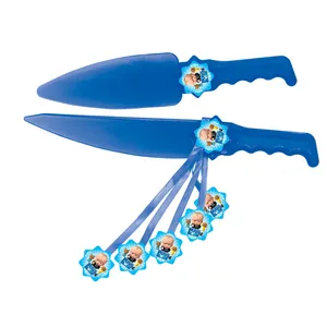 ست کارد و کفگیر سرو کیک مدل بچه رییس