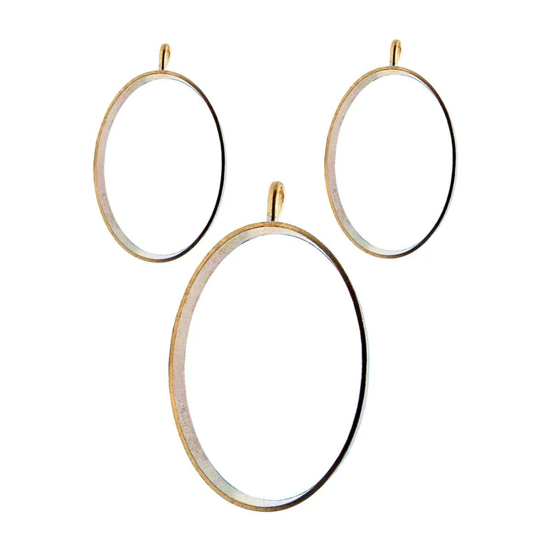 قالب رزین مدل بیضی کد Fr216 بسته 3 عددی