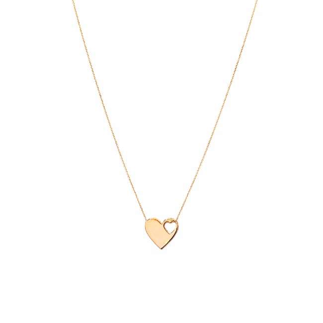 گردنبند طلا 18 عیار زنانه مدل قلب