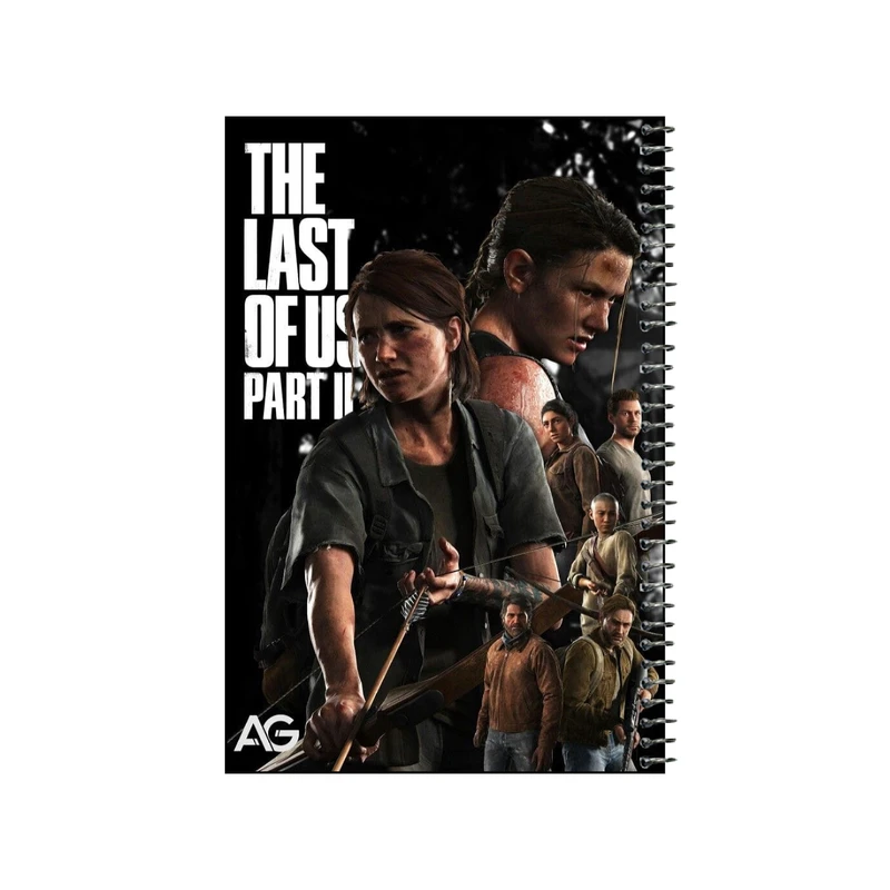 دفتر نقاشی 80 برگ سیمی مدل last of us کد v6