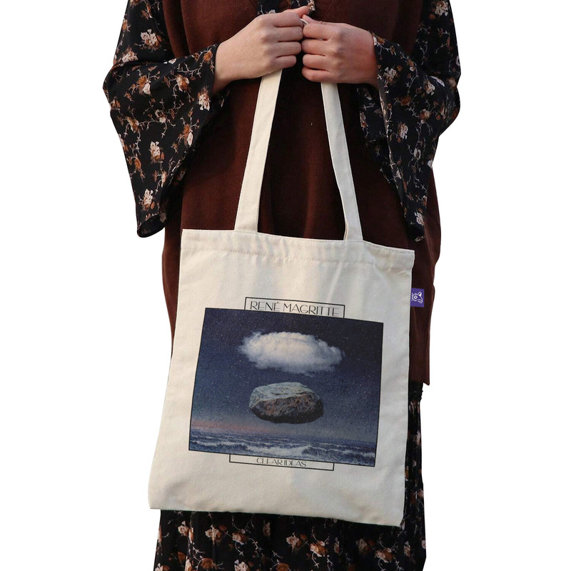 ساک خرید ترمه طراحان ایده مدل ایده پاک از ماگریت کد art0371 - L