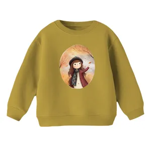 سویشرت بچگانه مدل دخترک پاییزی کد 6 رنگ کرم