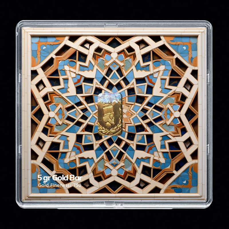 شمش طلا 18 عیار مدوپد مدل SG10107 شمش طلا 18 عیار مدوپد مدل SG10107