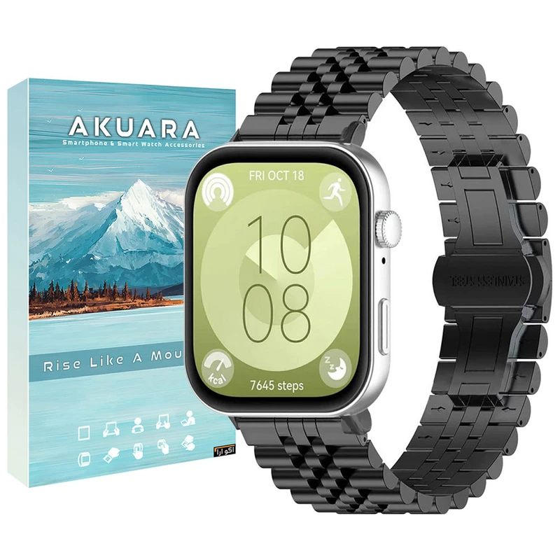 بند آکوآرا مدل 5Bead مناسب برای ساعت هوشمند هوآوی Fit 3 30mm