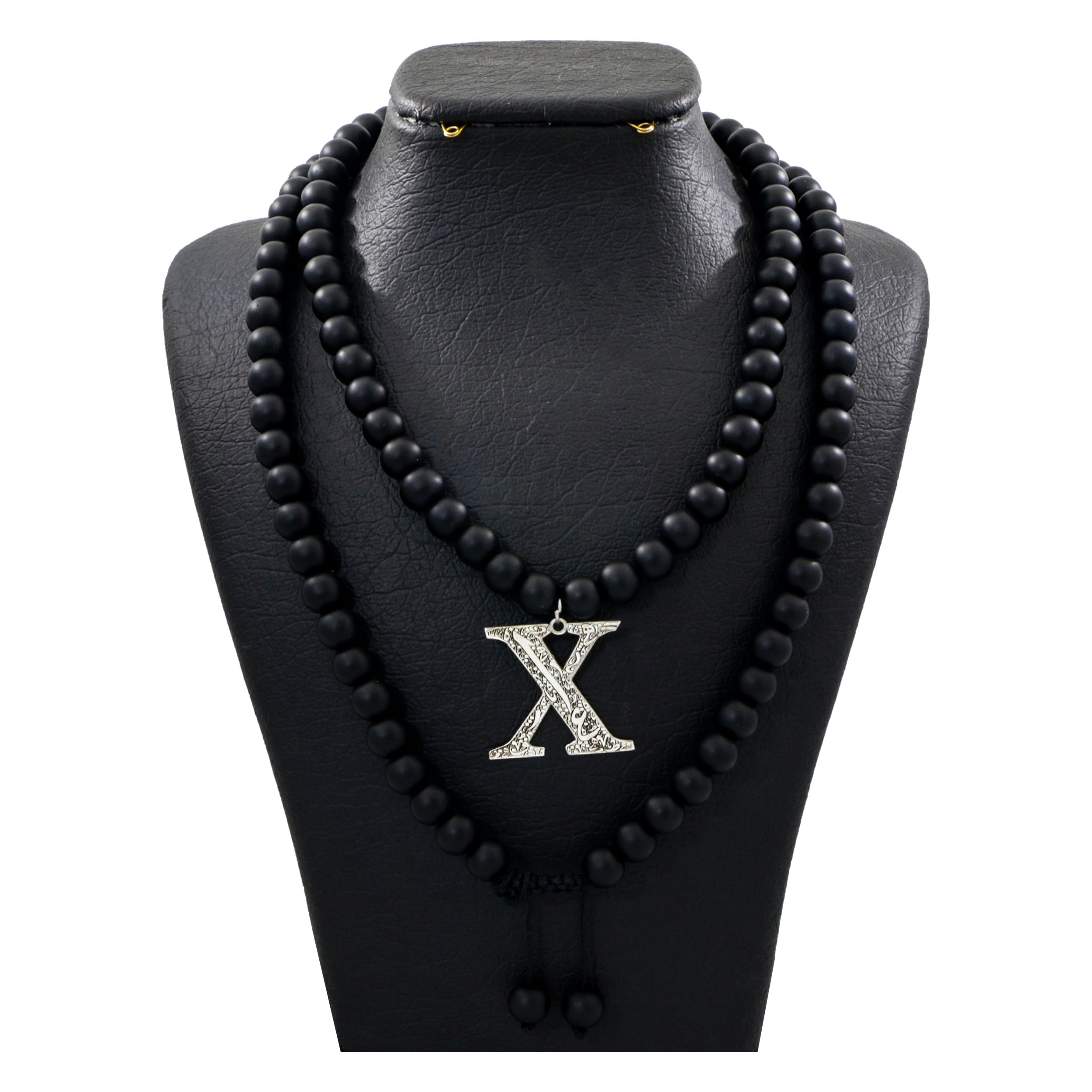 گردنبند نقره زنانه دلی جم طرح حرف X کد D 264