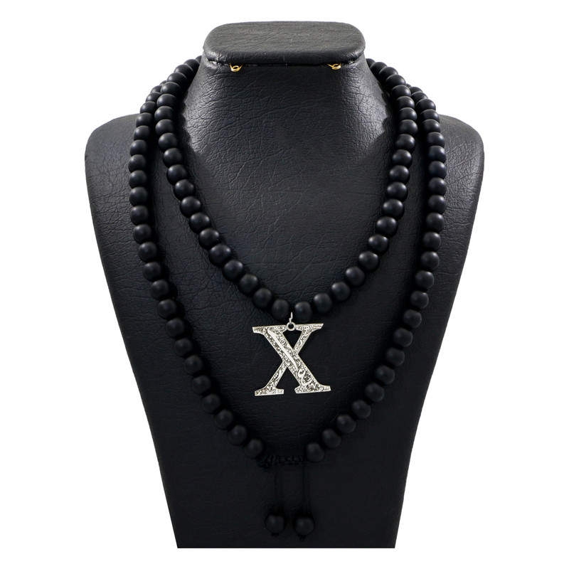 گردنبند نقره زنانه دلی جم طرح حرف X کد D 264