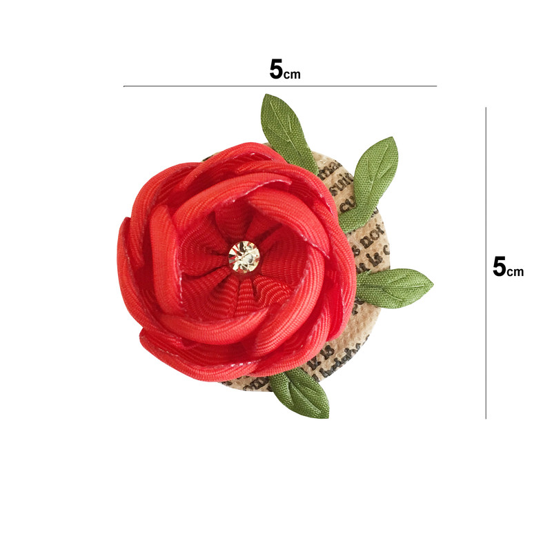 گل سینه دخترانه مدل گل رز اسکاتلندی کد 99