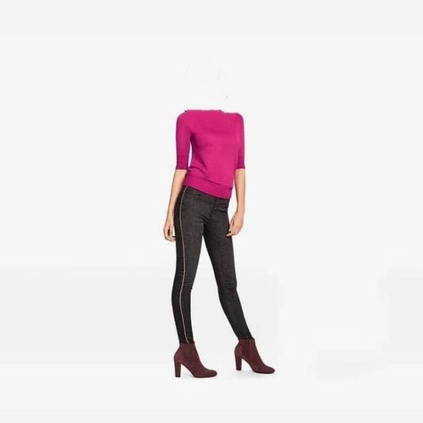 شلوار جین زنانه اسمارا مدل بغل نواردار 2024 - - 5