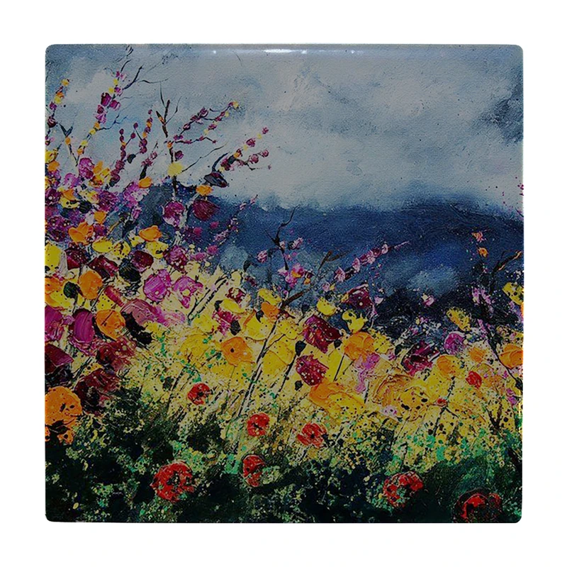 زیر لیوانی طرح دشت گل زرد کد    1920804_7