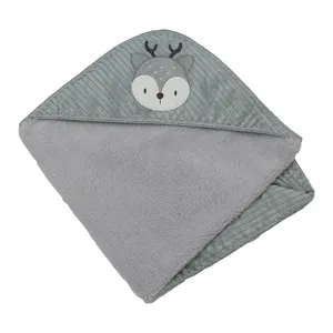 پتو نوزادی تیک مک مدل گوزن پولیشی سایز 76x76 سانتی‌متر