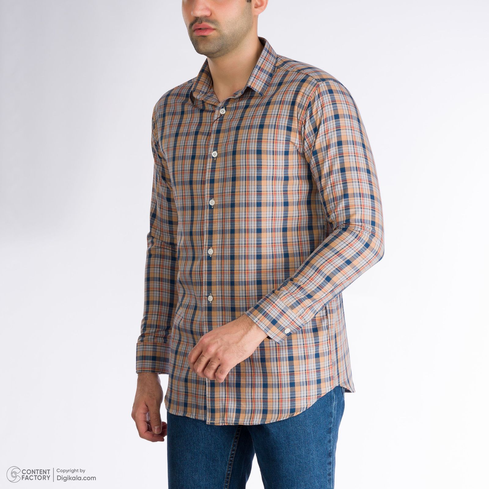 پیراهن آستین بلند مردانه باینت مدل 2261708-16 -  - 7