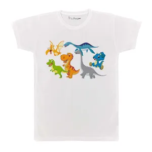 تی شرت بچگانه پرمانه طرح دایناسورهای بامزه کد pmt.5108