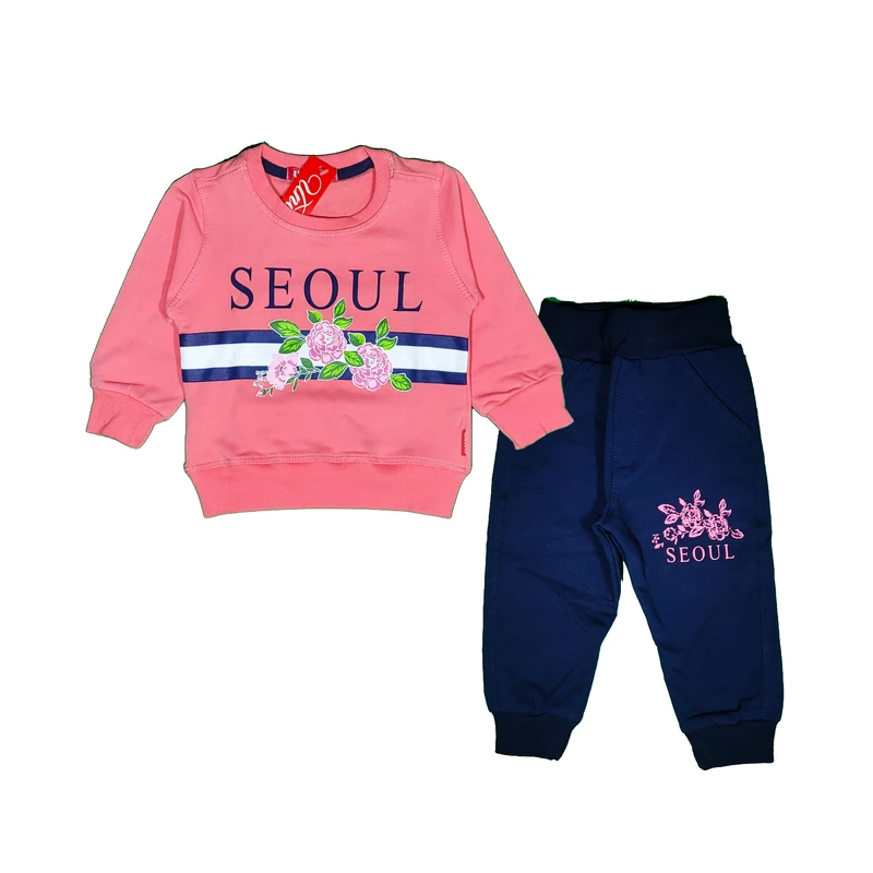 ست سویشرت و شلوار دخترانه مدل SEOUL