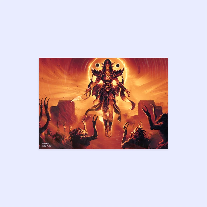 پوستر هومرو مدل فلزی طرح وارکرفت کد PS1029