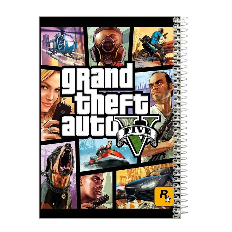 دفتر نقاشی 40 برگ طرح GTA کد tg13