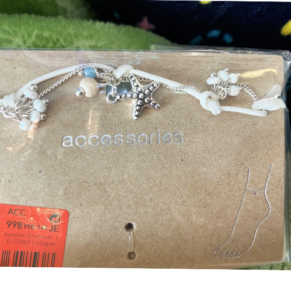 پابند زنانه اکسسورایز مدل ستاره دریایی