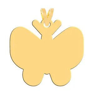 آویز گردنبند طلا 18 عیار زنانه فرشته مدل پروانه WNL-000510