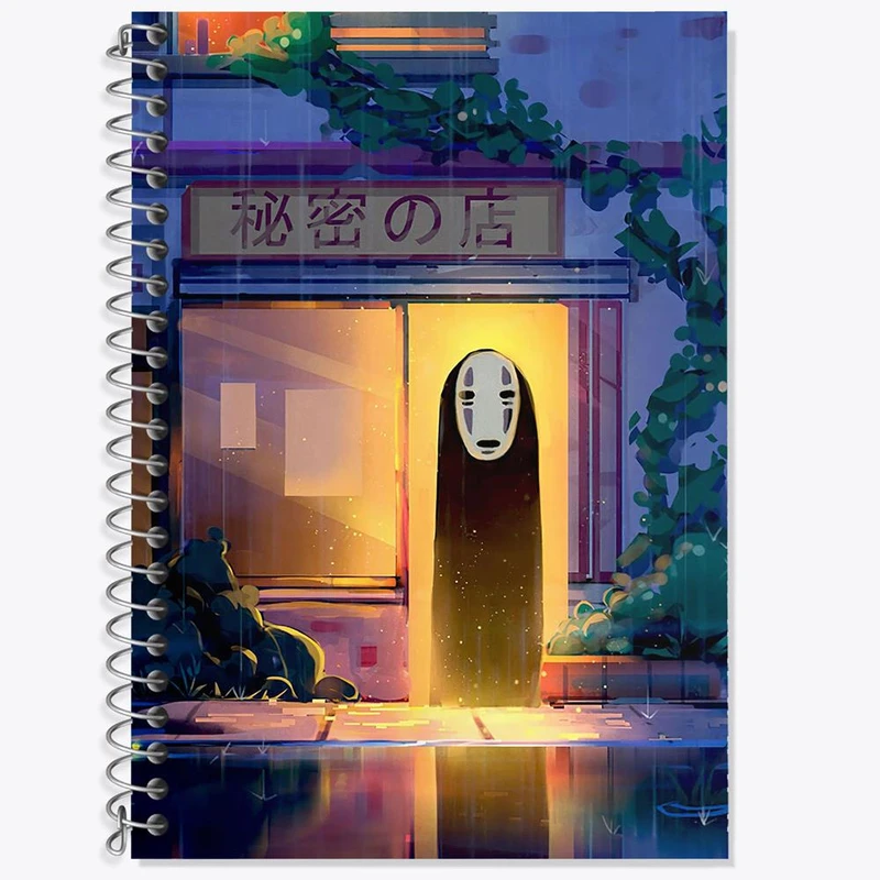 دفتر لغت 50 برگ خندالو مدل نوفیس انیمه شهر اشباح Spirited Away کد 12099