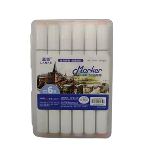 ماژیک راندو مدل رنگ پوست تیره بسته 6 عددی