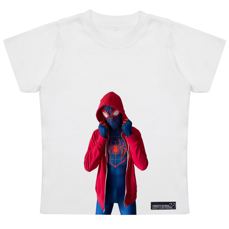 تی شرت آستین کوتاه دخترانه 27 مدل Spider Man Kolah کد MH1587