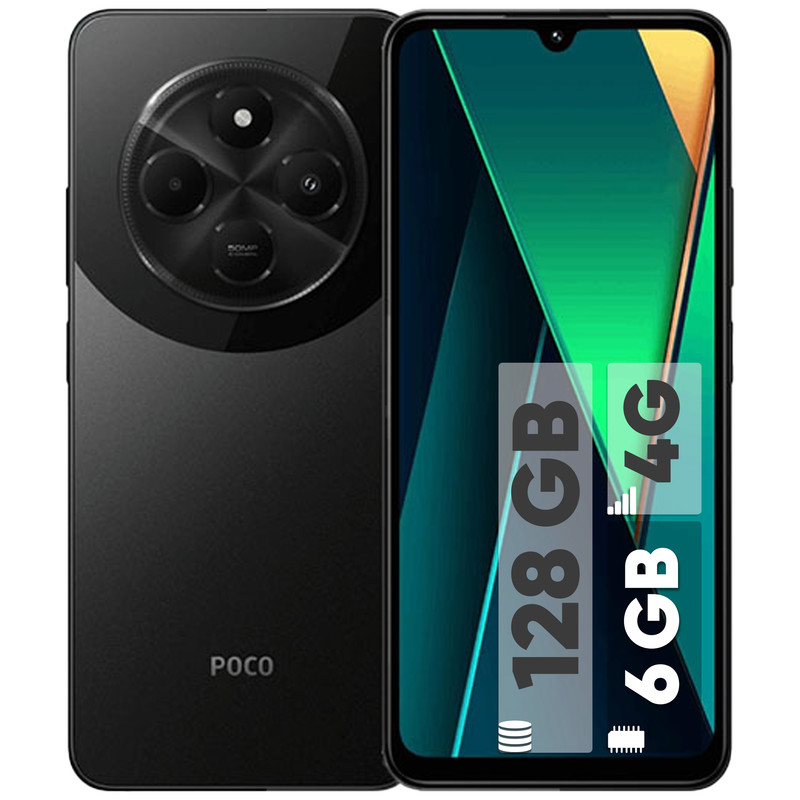 راهنمای خرید گوشی شیائومی 23 در وبزینر گوشی موبایل شیائومی مدل Poco C75 دو سیم کارت ظرفیت 128 گیگابایت و رم 6 گیگابایت
