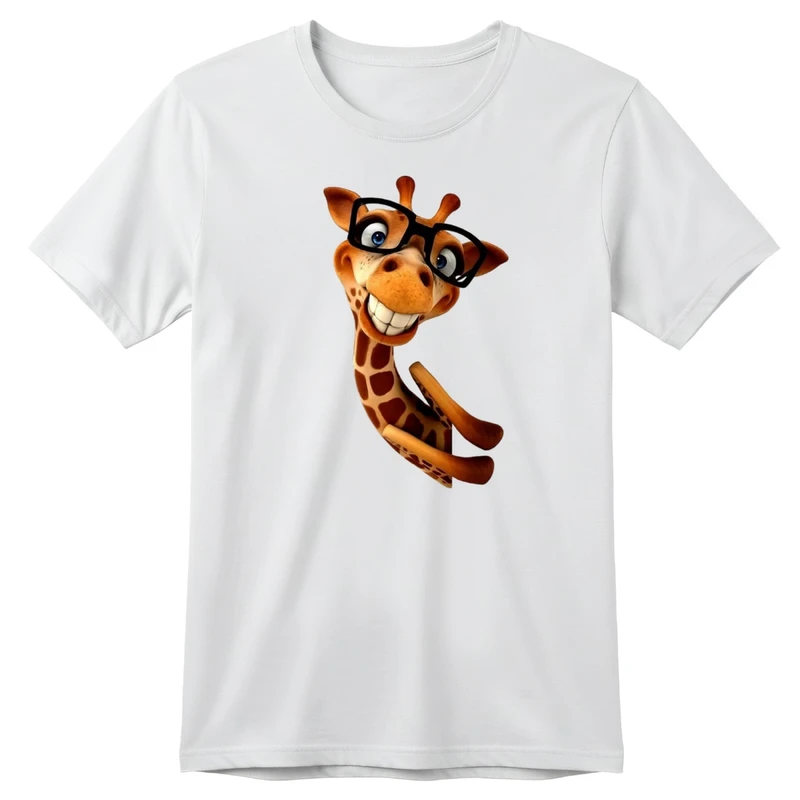 تی‌شرت آستین کوتاه بچگانه مدل زرافه کد p1 