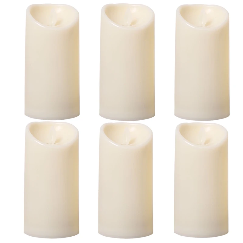 شمع ال ای دی مدل  شعله متحرک کد 15 مجموعه 6 عددی 