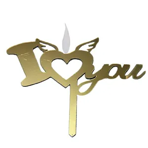 شمع تولد طرح i love you مدل مولتی
