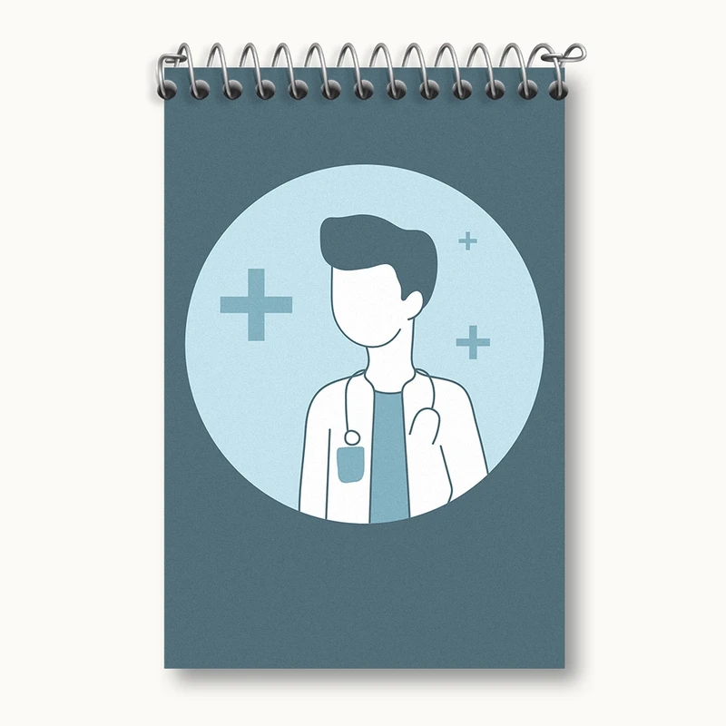 دفتر یادداشت 50 برگ خندالو مدل دکتر کد F2789