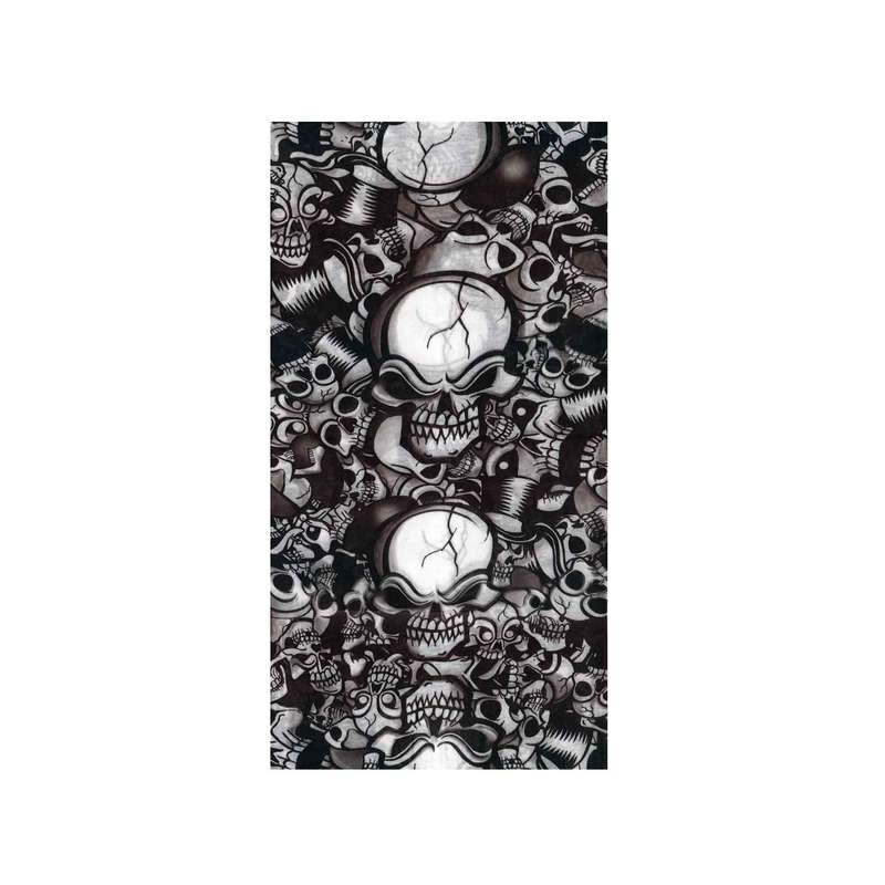 دستمال سر و گردن مدل اسکلت جمجمه