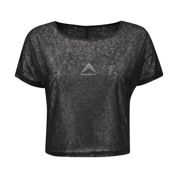 کراپ تیشرت ورزشی آستین کوتاه زنانه رادیس فیت مدل CR002