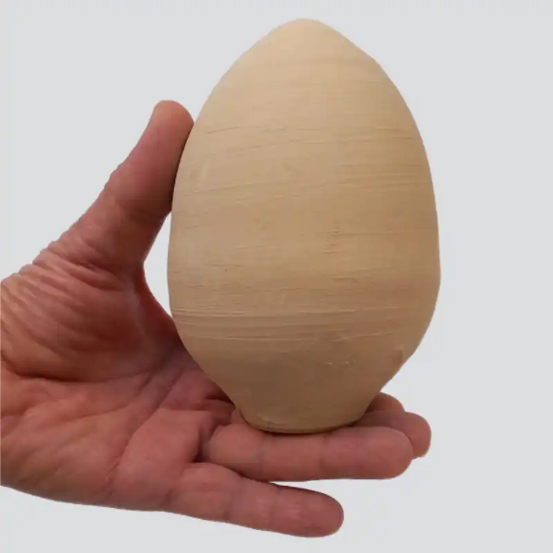 تخم مرغ سفالی خام مدل غازی کد EGG-LL1