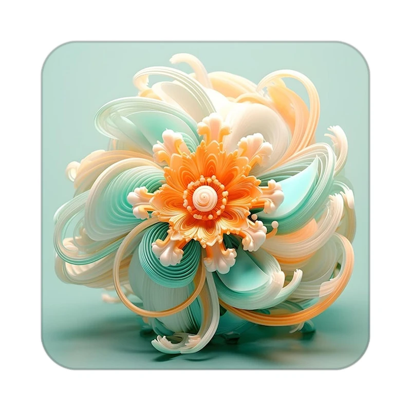 زیر لیوانی کاکتی طرح گل مدل mp19406