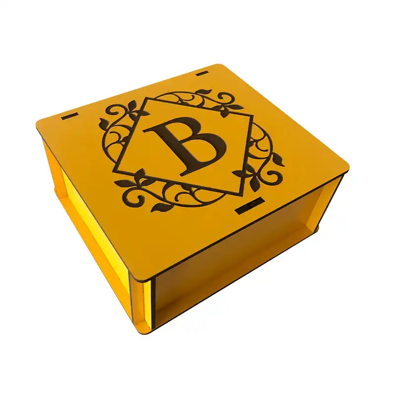 جعبه هدیه چوبی مدل j122