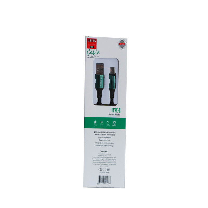 کابل تبدیل USB به USB-C لیتو مدل LD-36 طول 1 متر